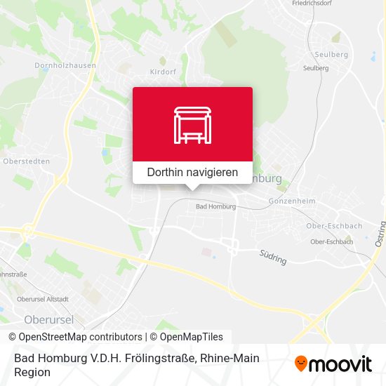 Bad Homburg V.D.H. Frölingstraße Karte