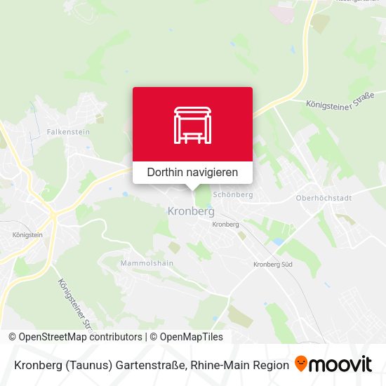 Kronberg (Taunus) Gartenstraße Karte