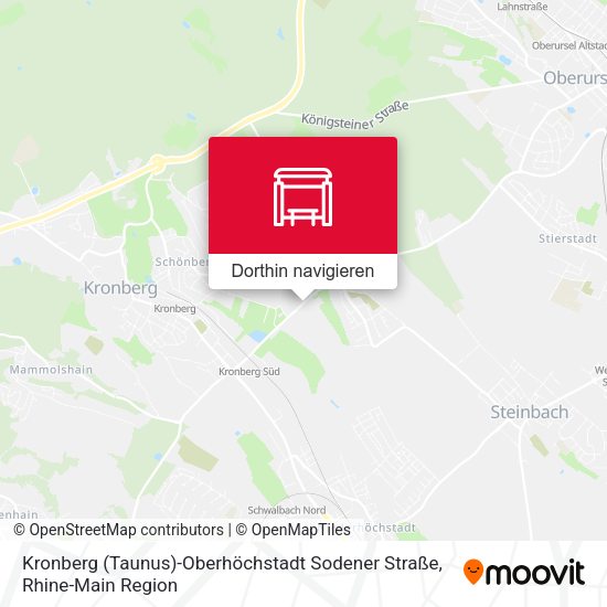Kronberg (Taunus)-Oberhöchstadt Sodener Straße Karte