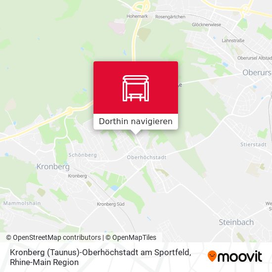 Kronberg (Taunus)-Oberhöchstadt am Sportfeld Karte