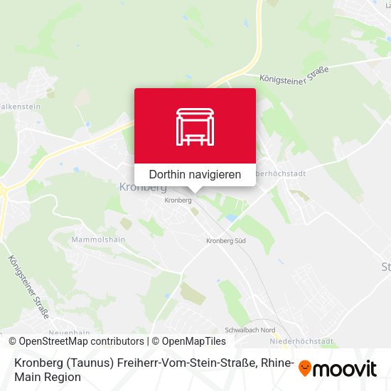 Kronberg (Taunus) Freiherr-Vom-Stein-Straße Karte