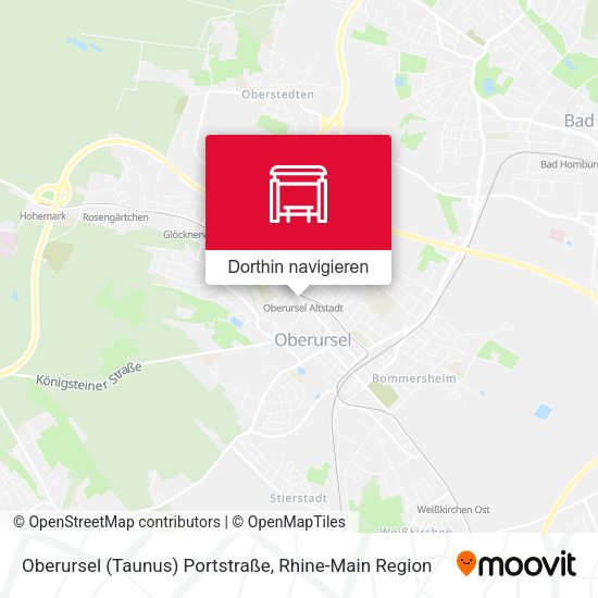 Oberursel (Taunus) Portstraße Karte