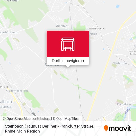Steinbach (Taunus) Berliner- / Frankfurter Straße Karte