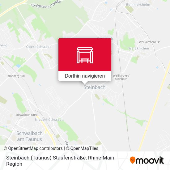Steinbach (Taunus) Staufenstraße Karte