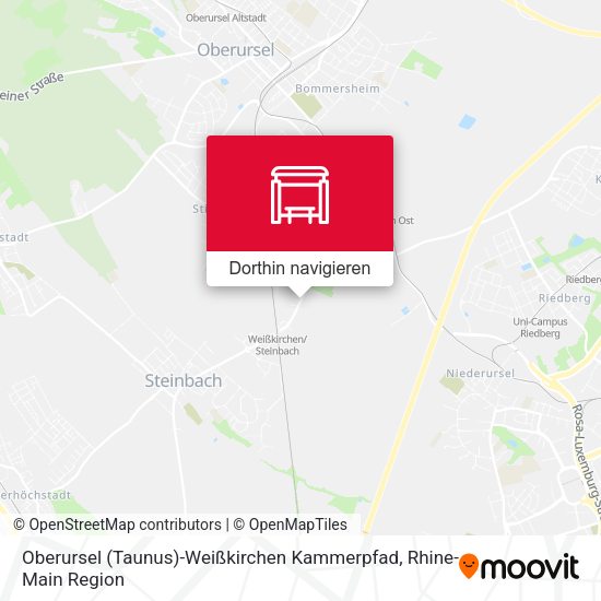 Oberursel (Taunus)-Weißkirchen Kammerpfad Karte