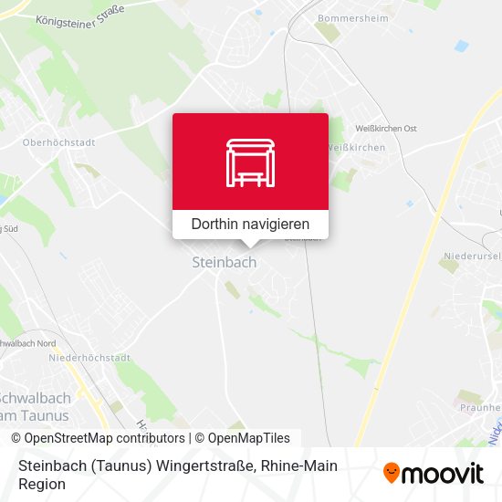Steinbach (Taunus) Wingertstraße Karte