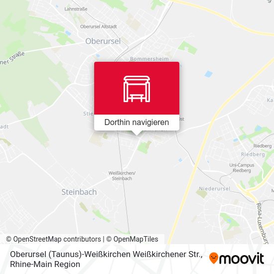 Oberursel (Taunus)-Weißkirchen Weißkirchener Str. Karte