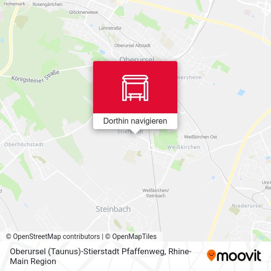 Oberursel (Taunus)-Stierstadt Pfaffenweg Karte
