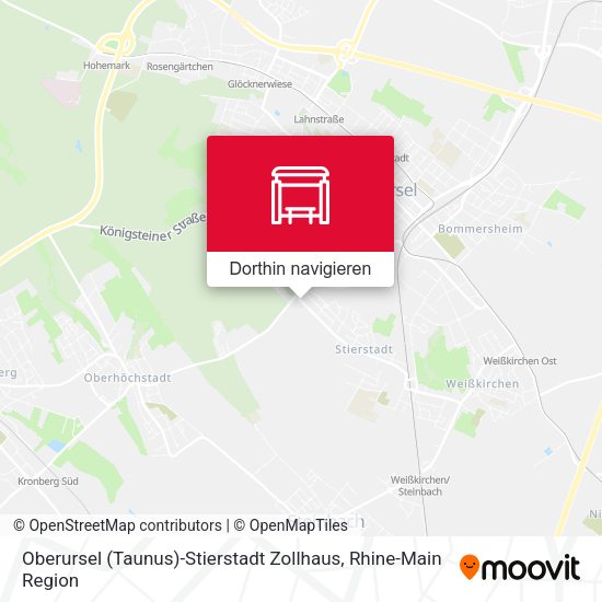 Oberursel (Taunus)-Stierstadt Zollhaus Karte