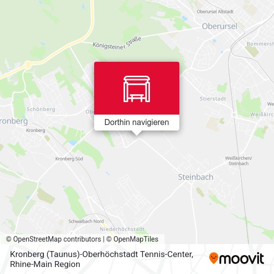 Kronberg (Taunus)-Oberhöchstadt Tennis-Center Karte