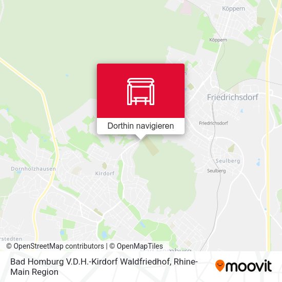 Bad Homburg V.D.H.-Kirdorf Waldfriedhof Karte