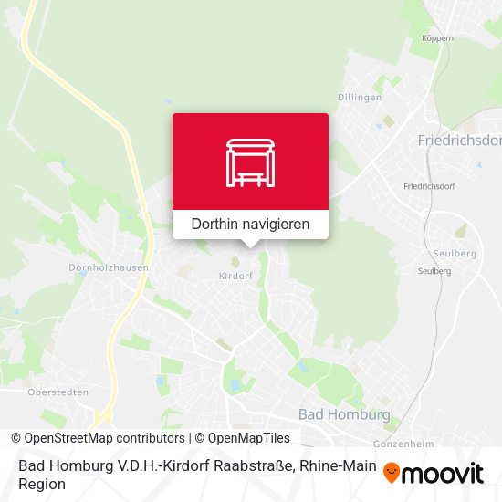 Bad Homburg V.D.H.-Kirdorf Raabstraße Karte
