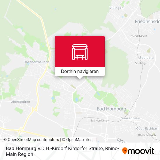 Bad Homburg V.D.H.-Kirdorf Kirdorfer Straße Karte