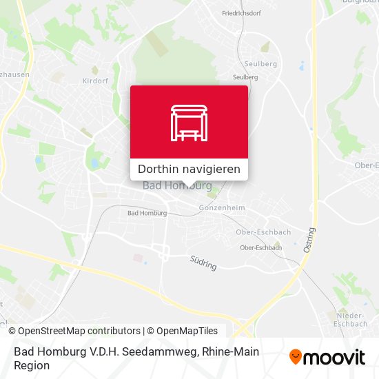 Bad Homburg V.D.H. Seedammweg Karte