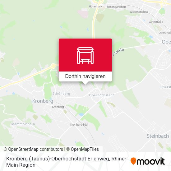 Kronberg (Taunus)-Oberhöchstadt Erlenweg Karte