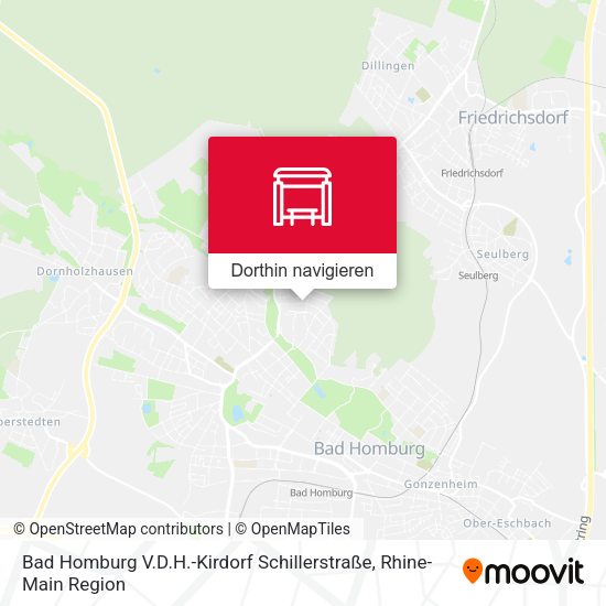 Bad Homburg V.D.H.-Kirdorf Schillerstraße Karte