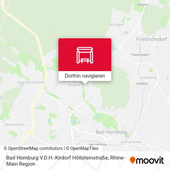 Bad Homburg V.D.H.-Kirdorf Höllsteinstraße Karte