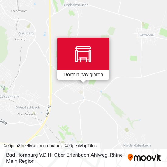 Bad Homburg V.D.H.-Ober-Erlenbach Ahlweg Karte