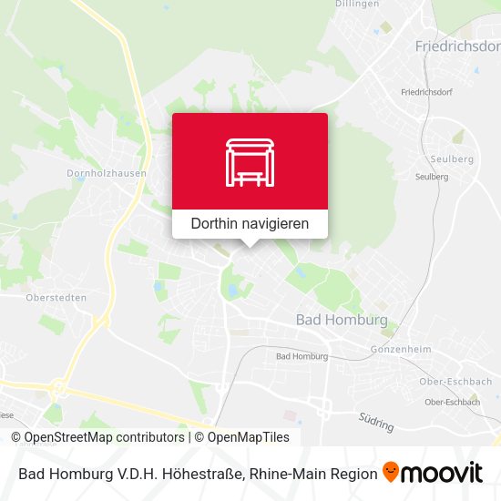 Bad Homburg V.D.H. Höhestraße Karte