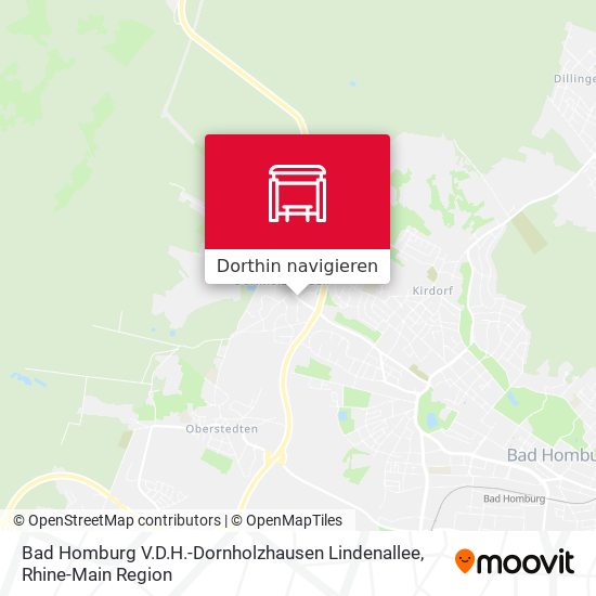 Bad Homburg V.D.H.-Dornholzhausen Lindenallee Karte
