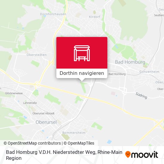 Bad Homburg V.D.H. Niederstedter Weg Karte