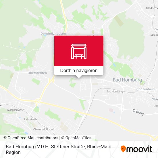 Bad Homburg V.D.H. Stettiner Straße Karte