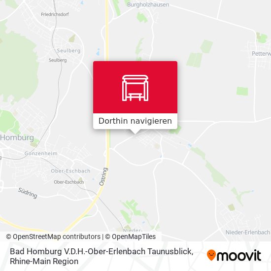 Bad Homburg V.D.H.-Ober-Erlenbach Taunusblick Karte