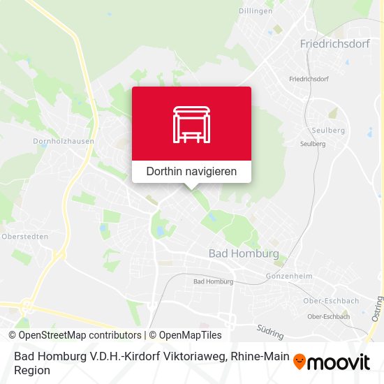 Bad Homburg V.D.H.-Kirdorf Viktoriaweg Karte