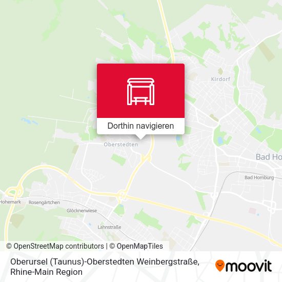 Oberursel (Taunus)-Oberstedten Weinbergstraße Karte