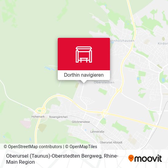 Oberursel (Taunus)-Oberstedten Bergweg Karte