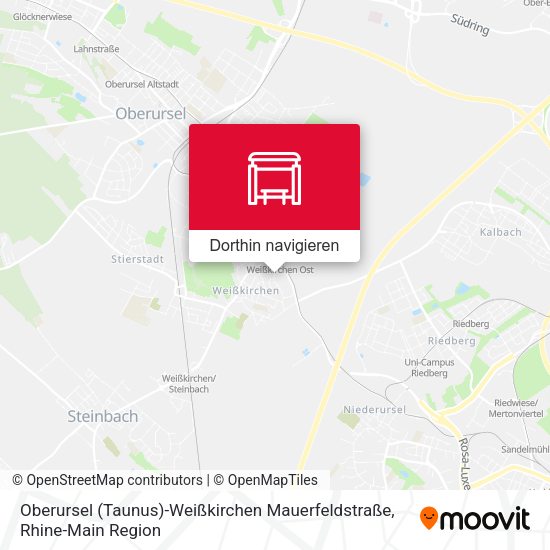 Oberursel (Taunus)-Weißkirchen Mauerfeldstraße Karte