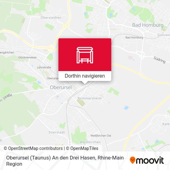 Oberursel (Taunus) An den Drei Hasen Karte