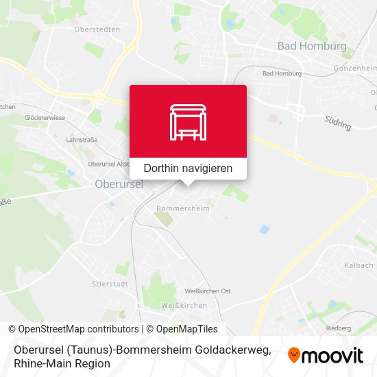 Oberursel (Taunus)-Bommersheim Goldackerweg Karte