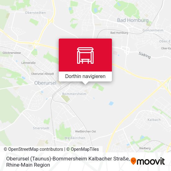 Oberursel (Taunus)-Bommersheim Kalbacher Straße Karte