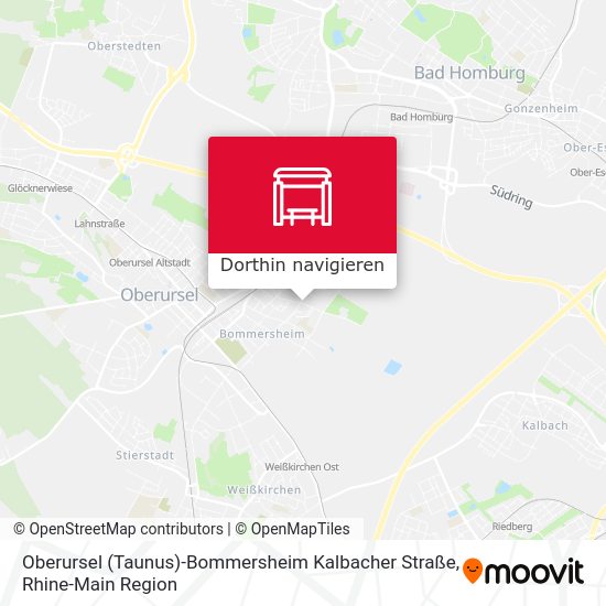 Oberursel (Taunus)-Bommersheim Kalbacher Straße Karte