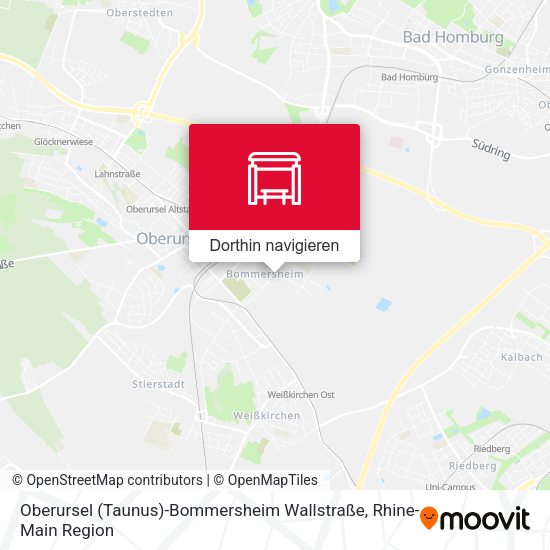 Oberursel (Taunus)-Bommersheim Wallstraße Karte