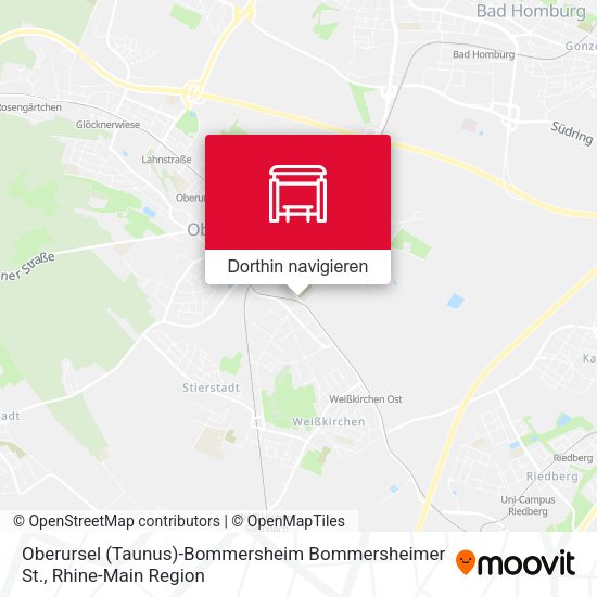Oberursel (Taunus)-Bommersheim Bommersheimer St. Karte