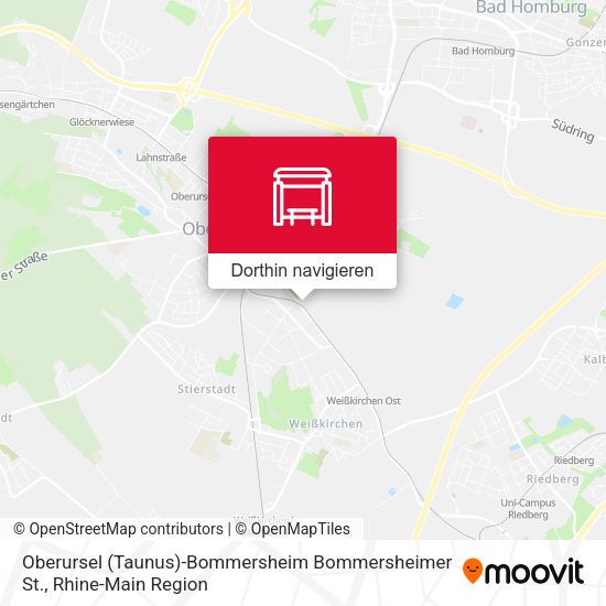 Oberursel (Taunus)-Bommersheim Bommersheimer St. Karte
