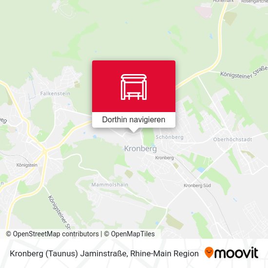 Kronberg (Taunus) Jaminstraße Karte