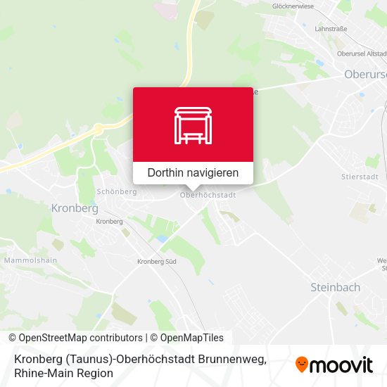 Kronberg (Taunus)-Oberhöchstadt Brunnenweg Karte