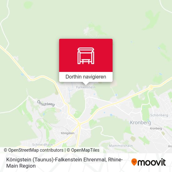 Königstein (Taunus)-Falkenstein Ehrenmal Karte
