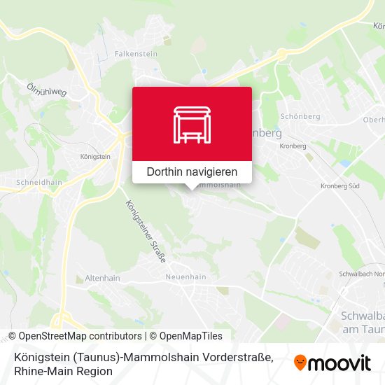 Königstein (Taunus)-Mammolshain Vorderstraße Karte