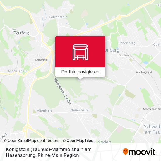 Königstein (Taunus)-Mammolshain am Hasensprung Karte