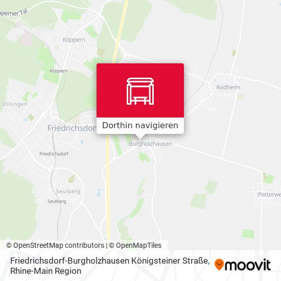 Friedrichsdorf-Burgholzhausen Königsteiner Straße Karte