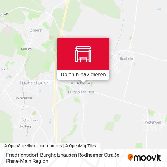 Friedrichsdorf-Burgholzhausen Rodheimer Straße Karte