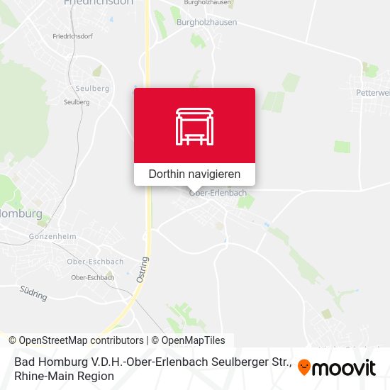 Bad Homburg V.D.H.-Ober-Erlenbach Seulberger Str. Karte
