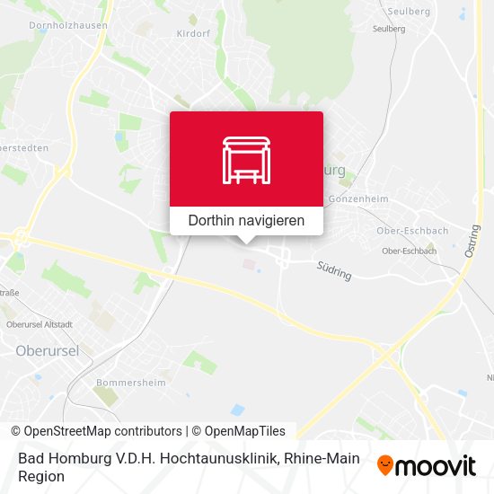 Bad Homburg V.D.H. Hochtaunusklinik Karte