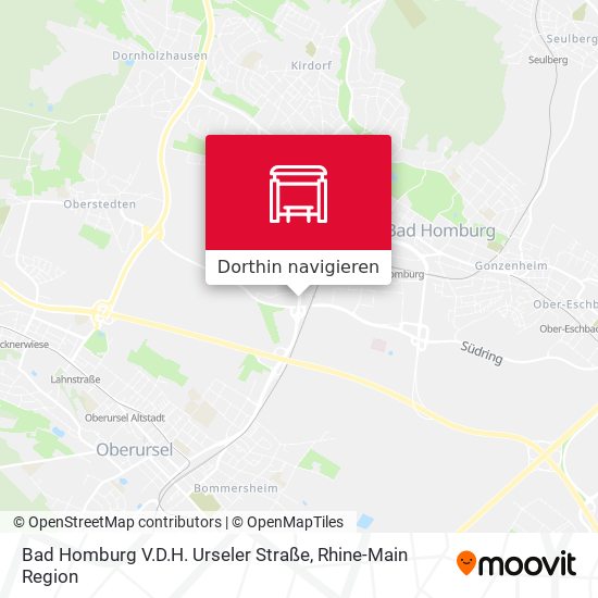 Bad Homburg V.D.H. Urseler Straße Karte