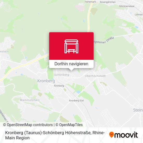 Kronberg (Taunus)-Schönberg Höhenstraße Karte