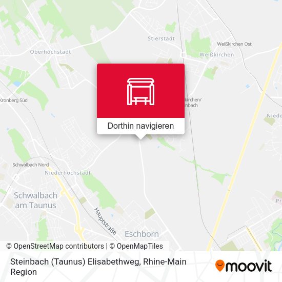 Steinbach (Taunus) Elisabethweg Karte